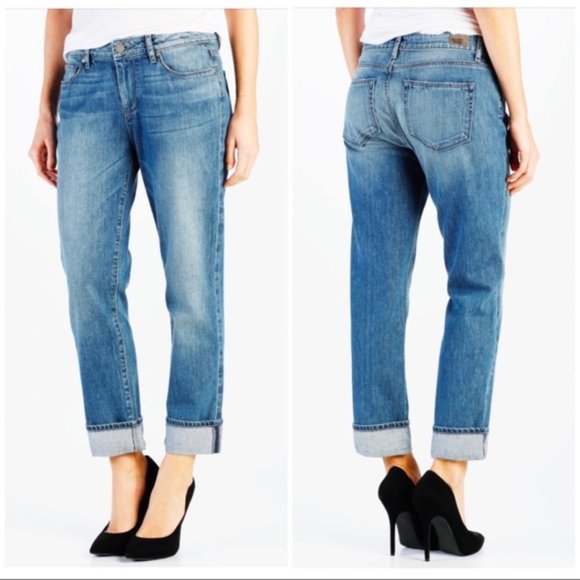 PAIGE Denim - PAIGE Porter High Rise Boyfriend Jeans Straight in Dazeley Wash | Size 29